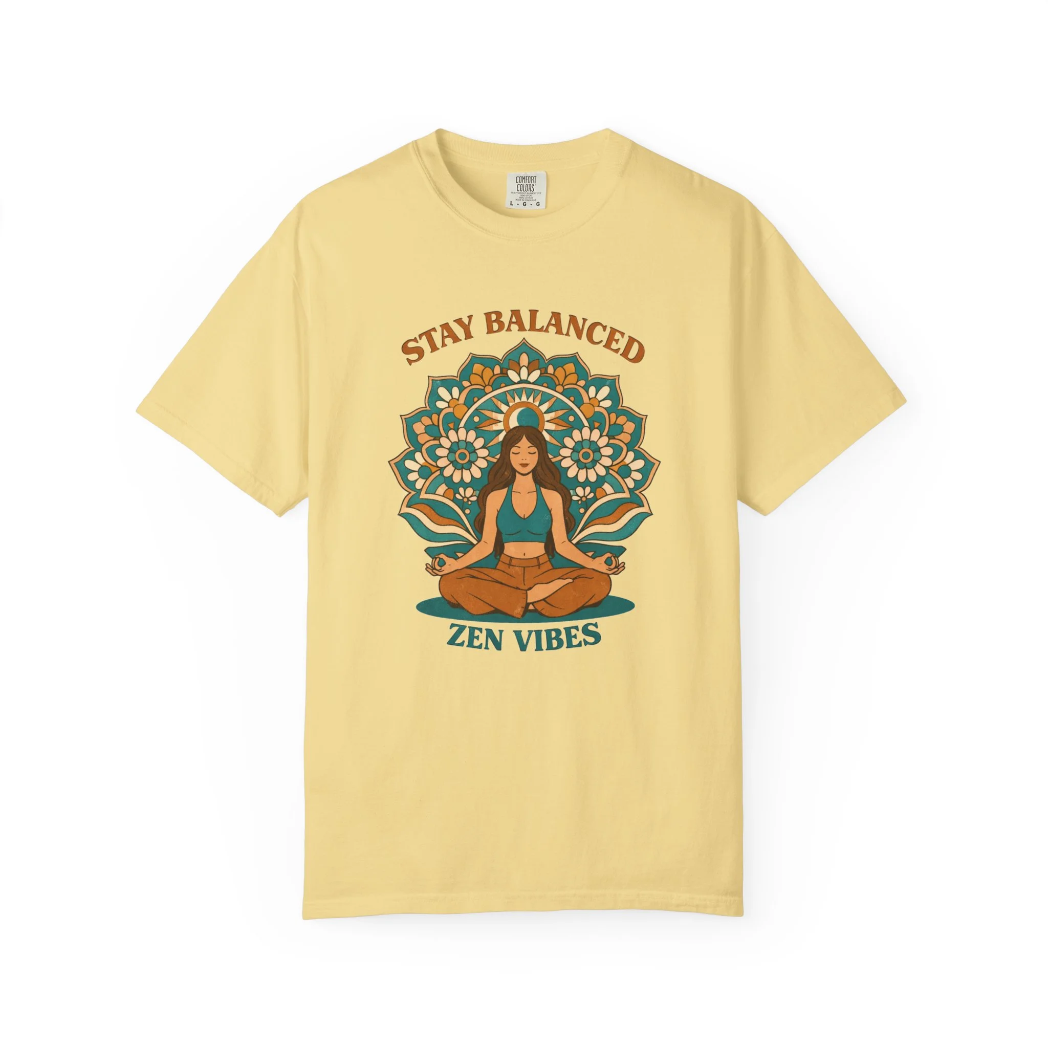 Zen Vibes Meditation Tee — "Stay Balanced" Yoga T‑Shirt