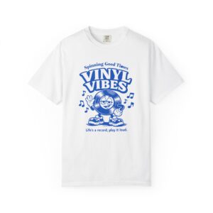 Vinyl Vibes T-Shirt — Retro Record Cartoon Tee ("Spinning Good Times")