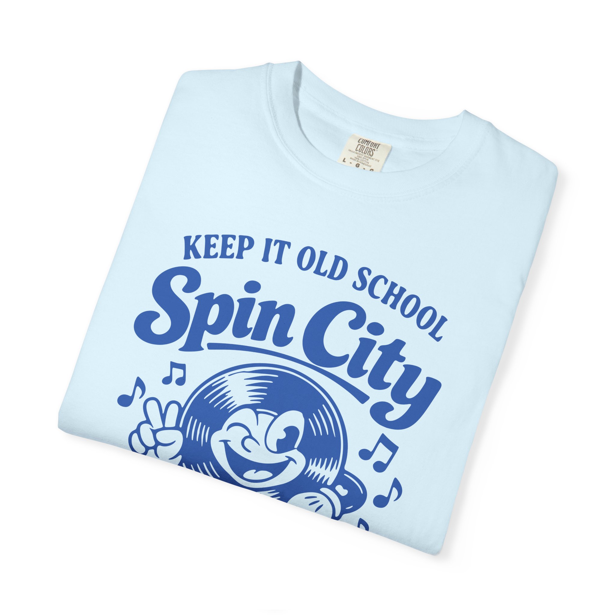 Spin City Retro Cartoon Tee — "Keep It Old School" Vintage DJ T-Shirt - Image 3