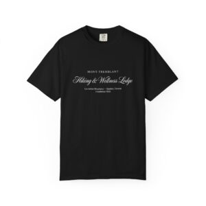 Wellness Lodge Tee — Minimal 'Hiking & Wellness Lodge' Graphic T-Shirt