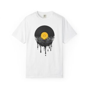 Vinyl Sunset T-Shirt — Dripping Record Graphic Tee