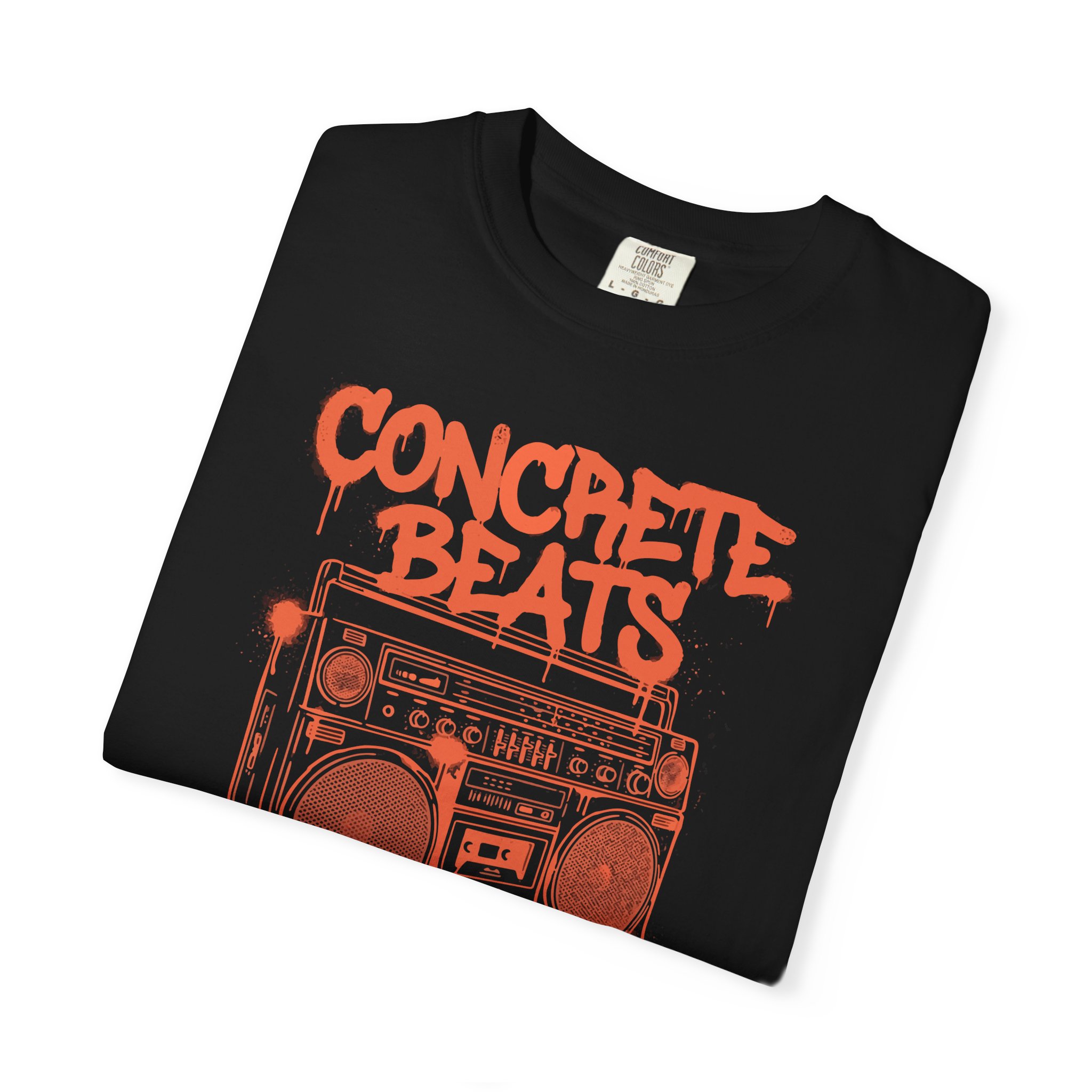 Concrete Beats Tee — Rhythm of the Streets Vintage Boombox Graphic T‑Shirt - Image 3