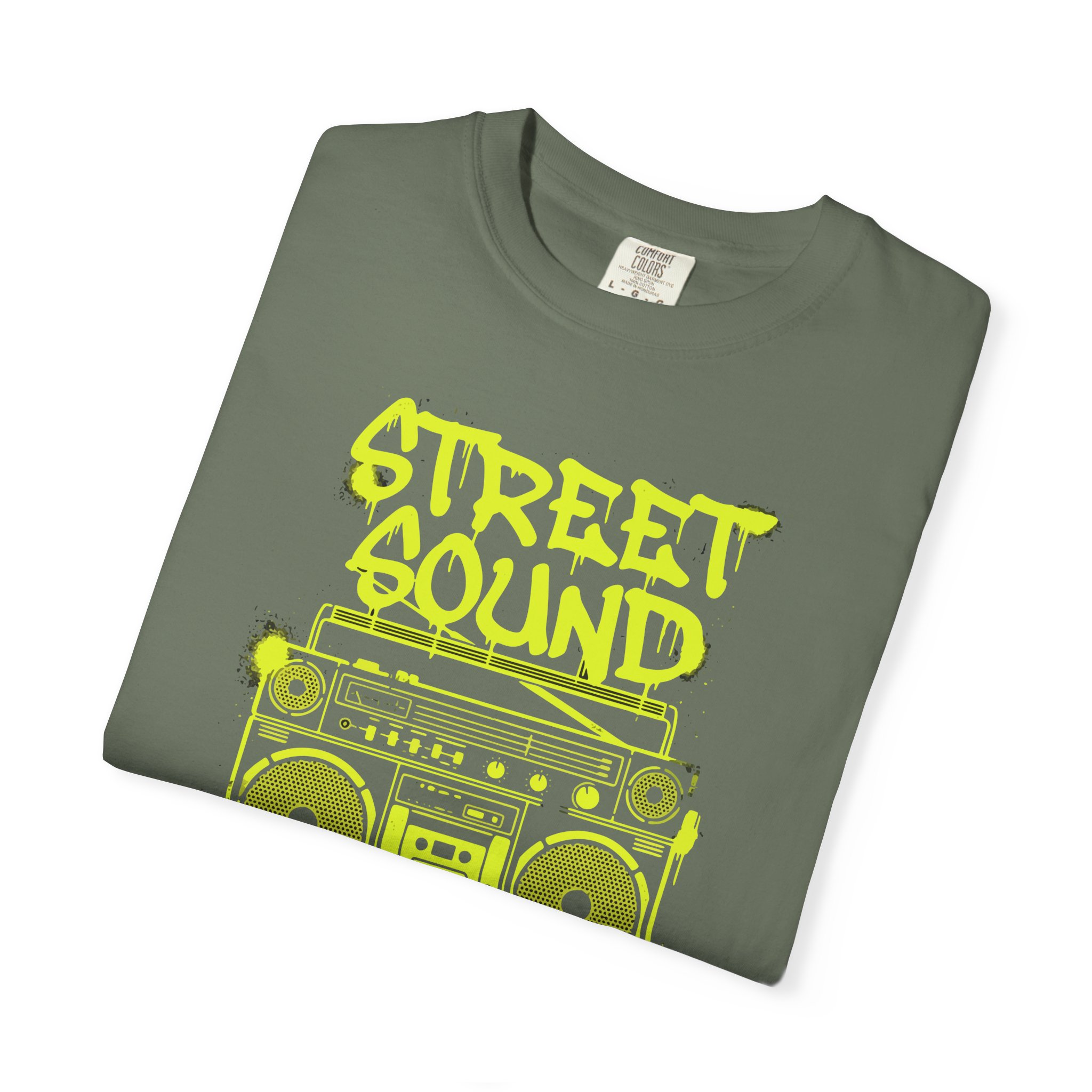 Street Sound Boombox T‑Shirt — "Turn Up The Volume" Music Tee - Image 3