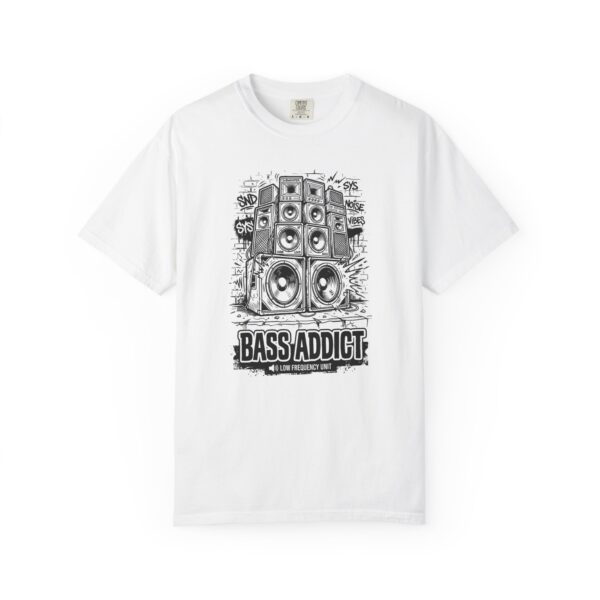 Bass Addict T-Shirt — Graphic Speaker Stack Tee for Music Lovers