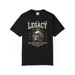 Legacy Karma Skull Tee — "You Reap What You Sow" Graphic T-Shirt