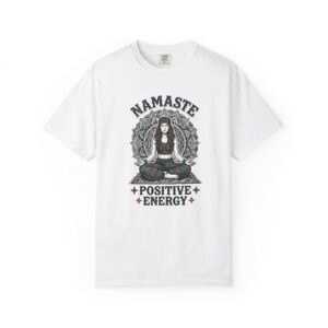 Namaste Positive Energy Tee — Yoga Meditation Graphic T-Shirt