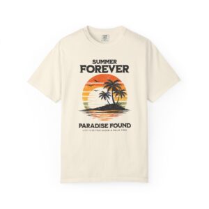 Summer Forever Tee — "Paradise Found" Vintage Palm Island Shirt