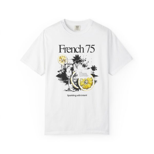 French 75 Cocktail T-Shirt — Vintage Citrus Gin Cocktail Tee