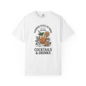 Cocktails & Drinks Tee — "Summer State of Mind" Cocktail Graphic T-Shirt