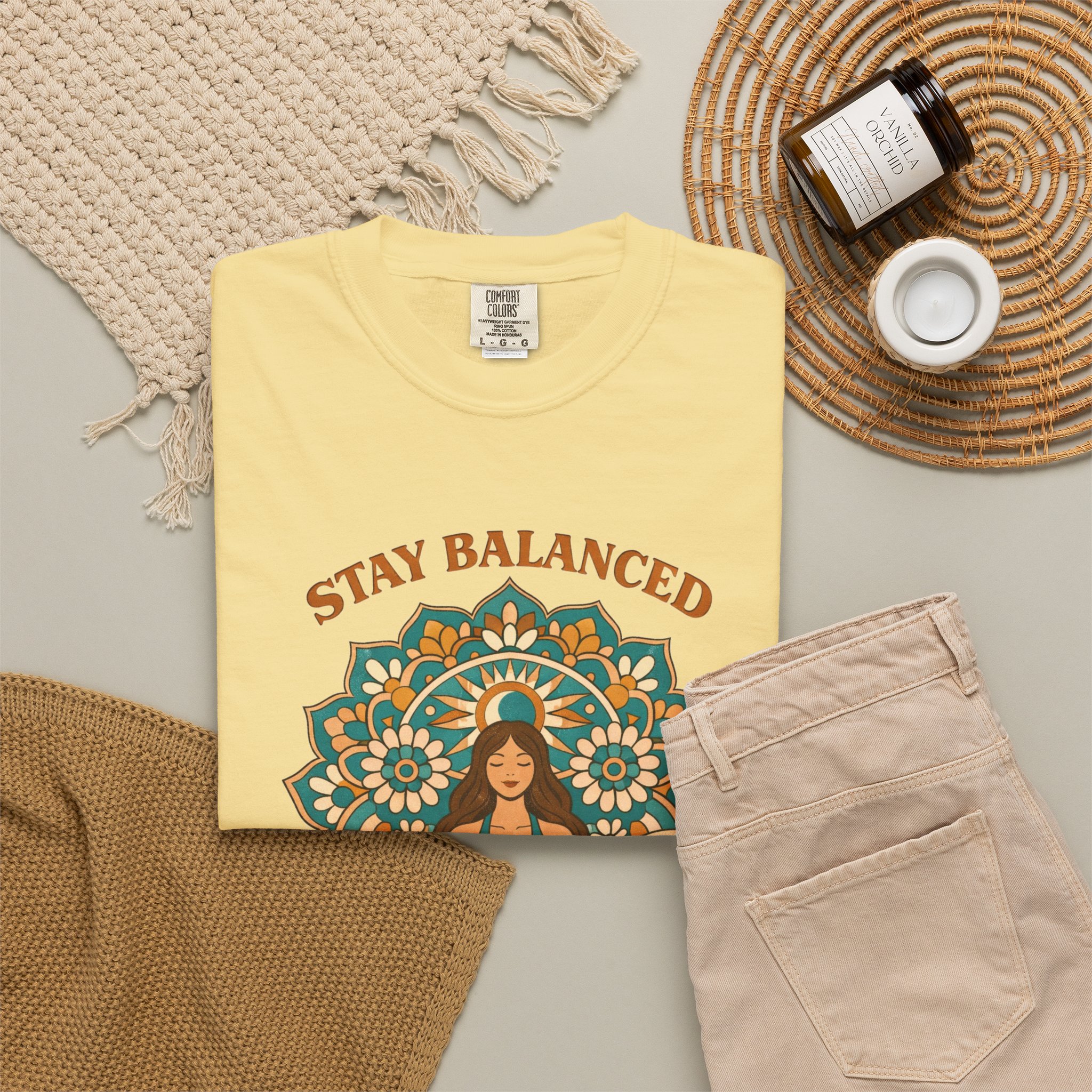 Zen Vibes Meditation Tee — "Stay Balanced" Yoga T‑Shirt - Image 4