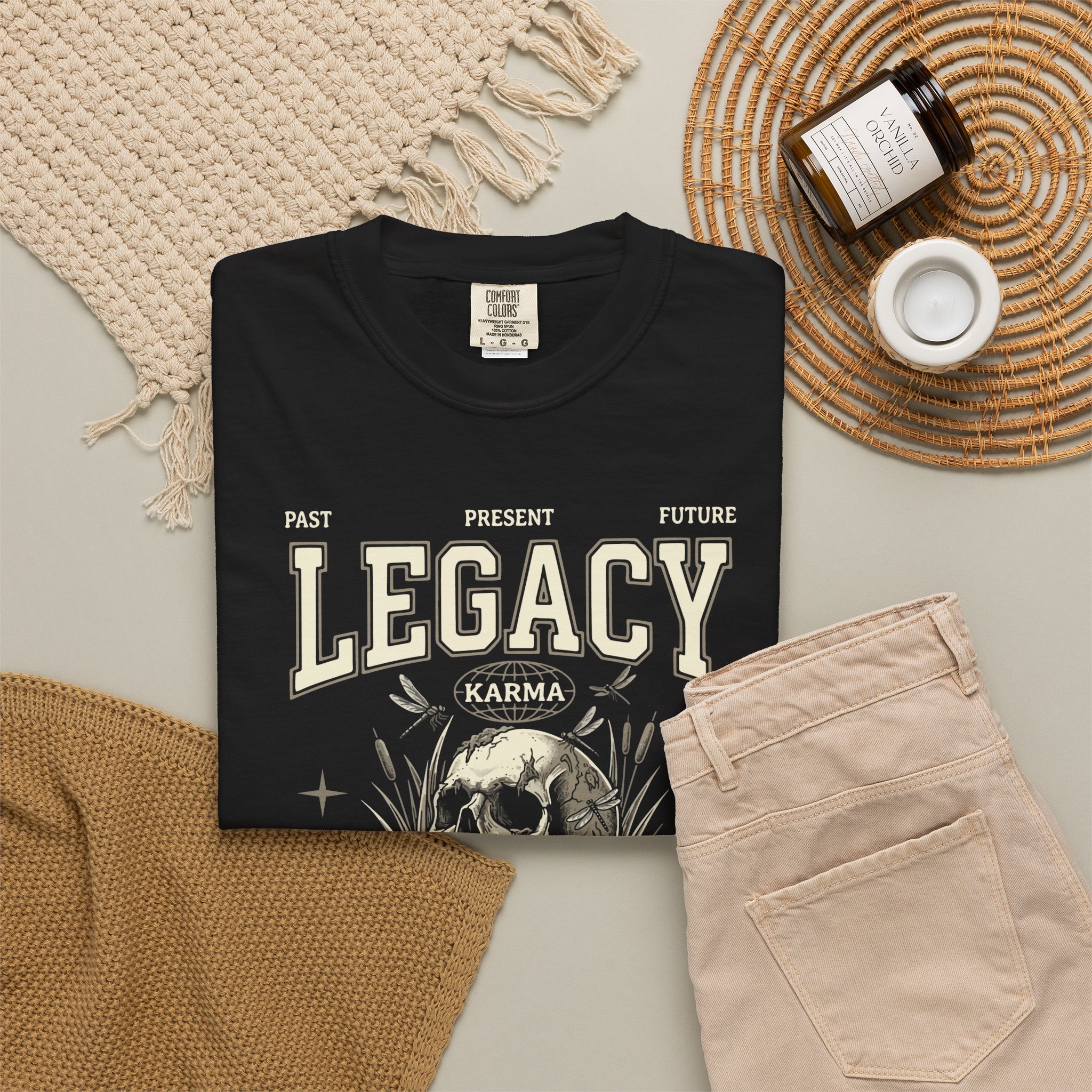 Legacy Karma Skull Tee — "You Reap What You Sow" Graphic T-Shirt - Image 4