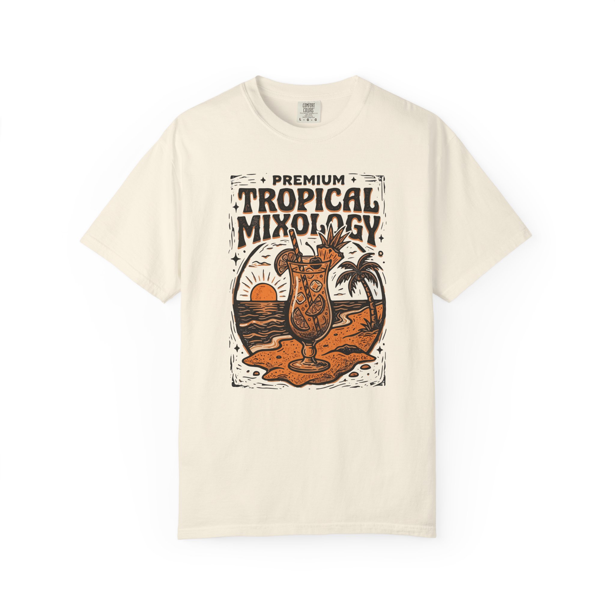 Tropical Mixology T-Shirt — Vintage Cocktail Beach Tee