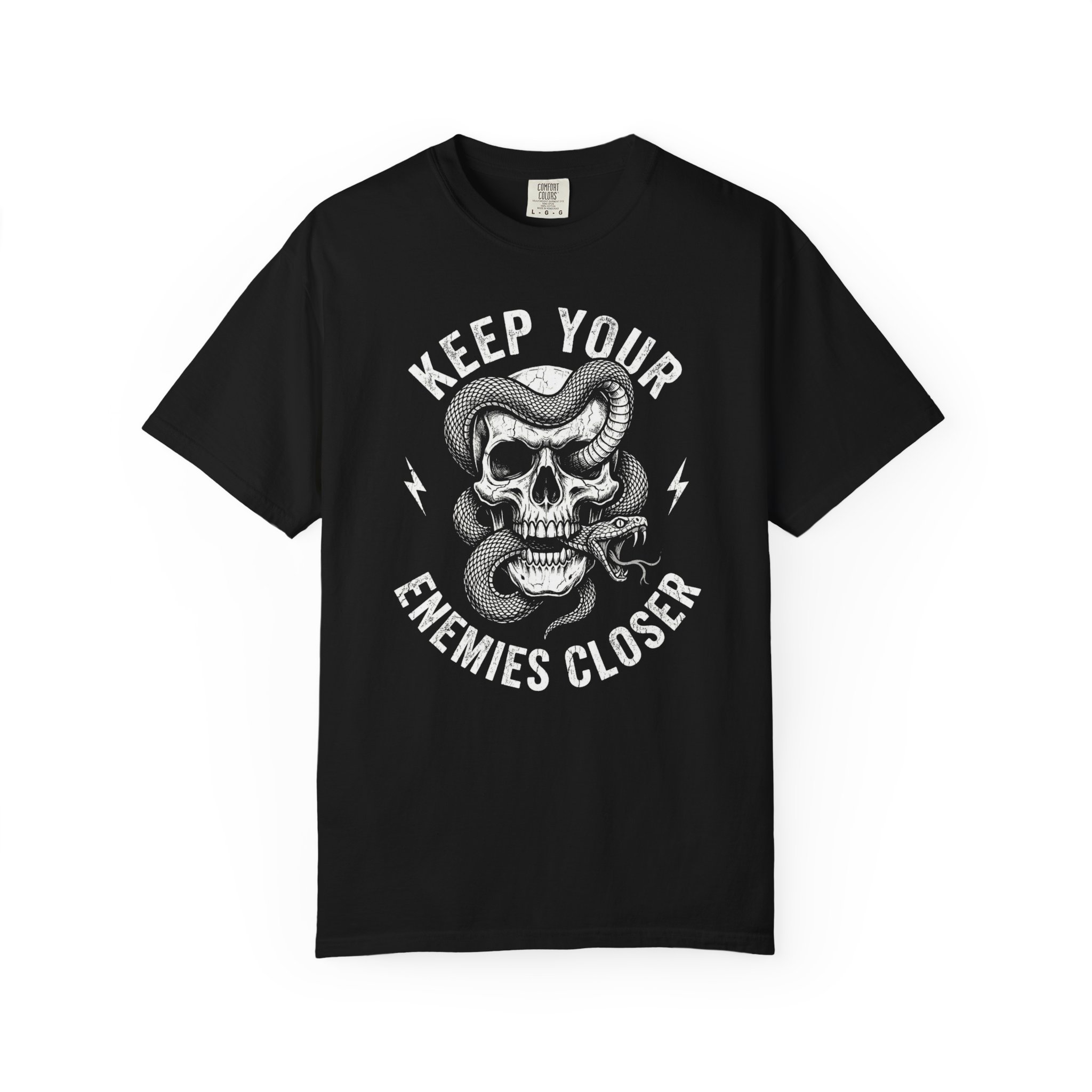 Keep Your Enemies Closer Skull T‑Shirt