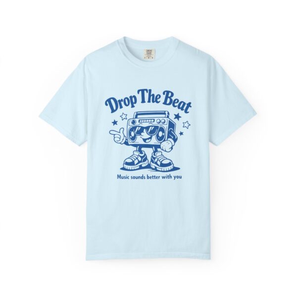 Drop The Beat Graphic Tee — Retro Boombox Music Shirt