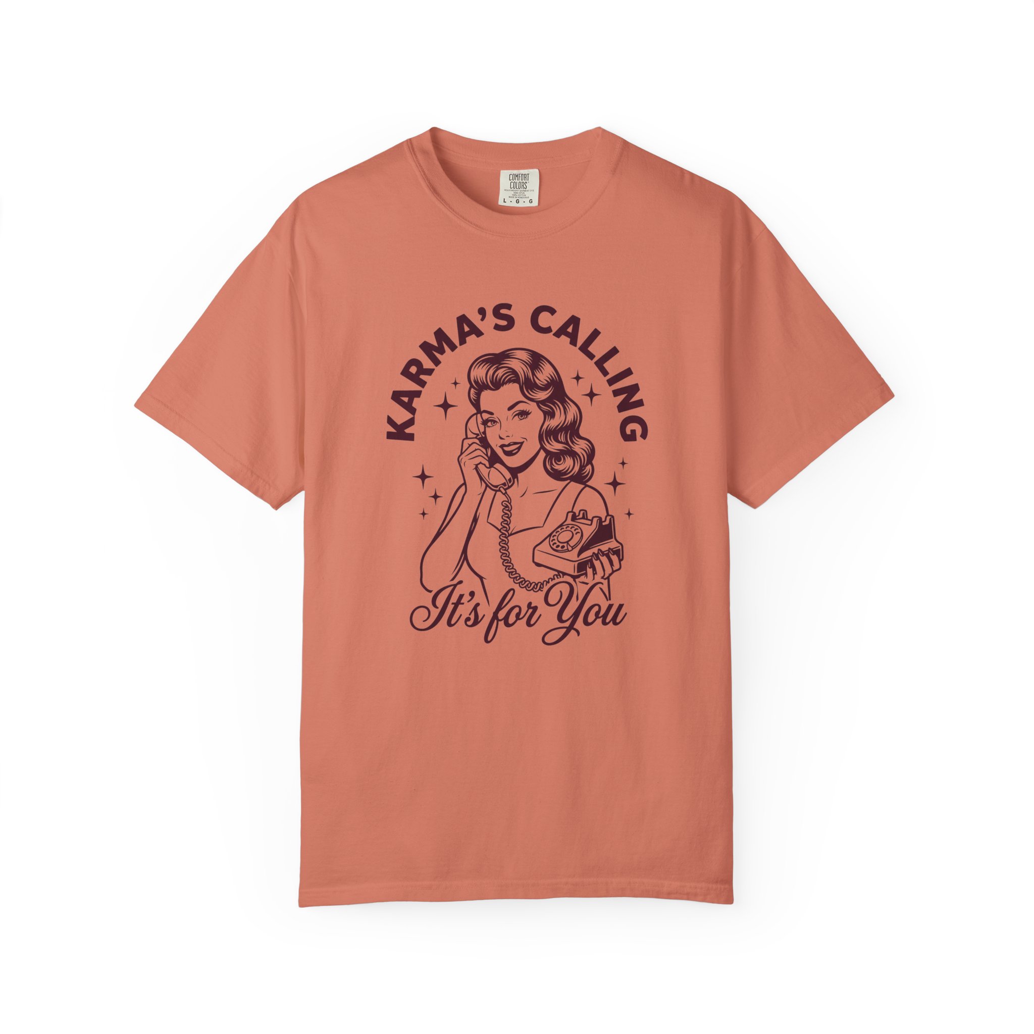 Karma's Calling Tee – Vintage Retro Graphic "It's for You" T-Shirt