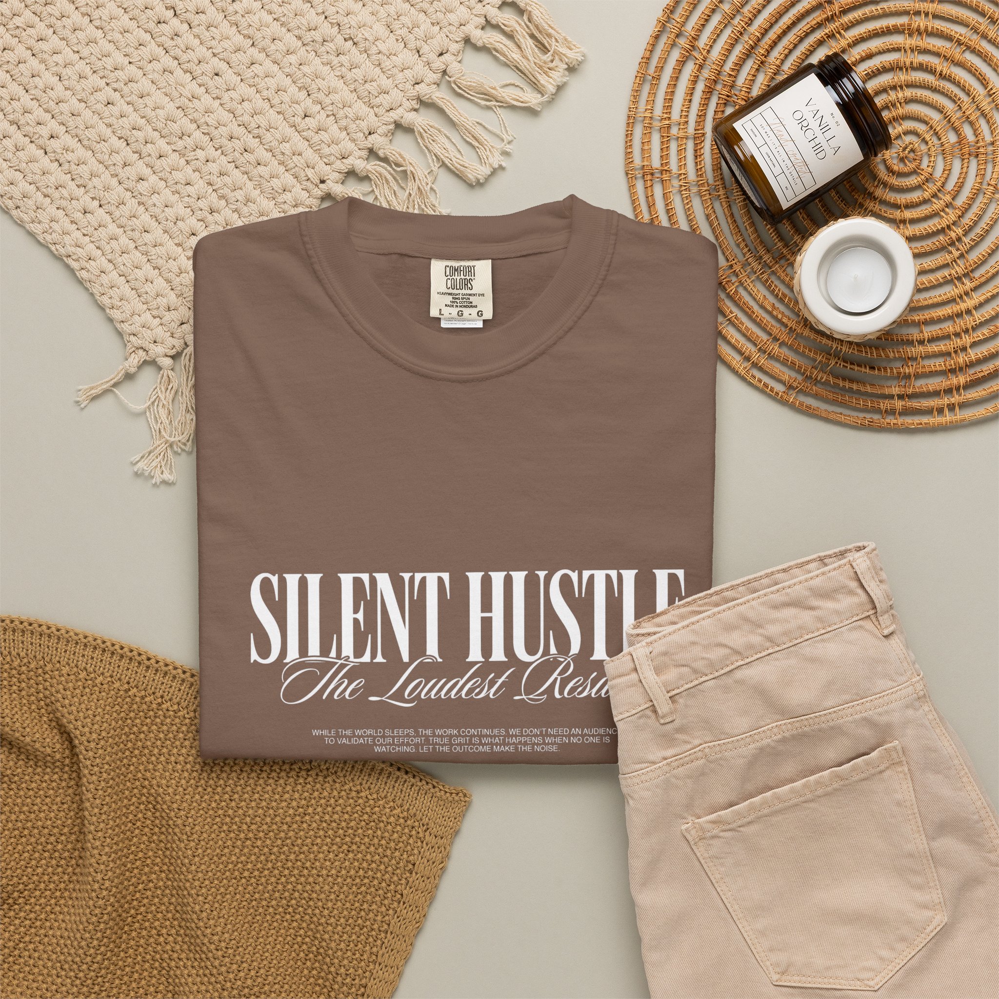 Silent Hustle Tee — 'Silent Hustle: The Luxurious Grind' Graphic T-Shirt - Image 4
