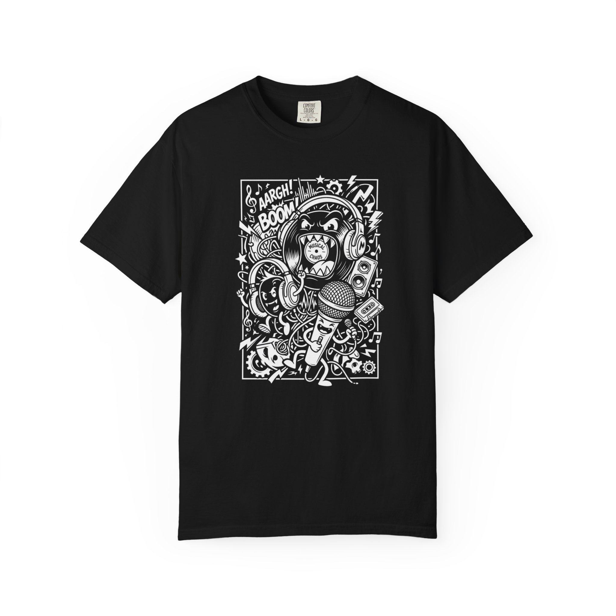 Astronaut Cat Graphic Tee — Retro Space Punk Illustration