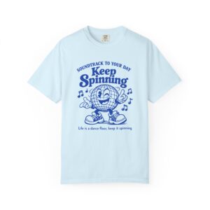 Keep Spinning T-Shirt — Retro Disco Record Graphic Tee
