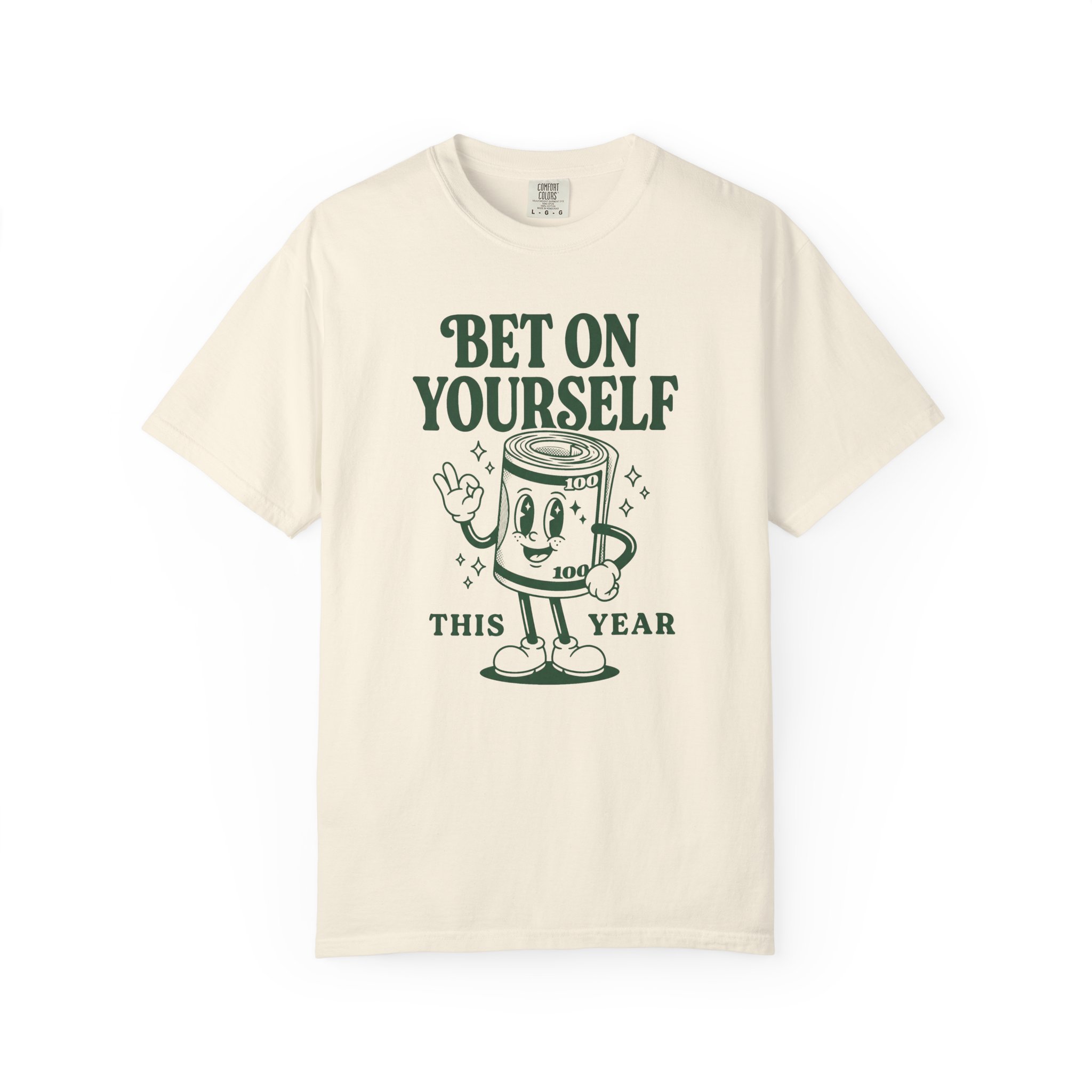 Bet On Yourself Tee — Motivational Vintage Jackpot Graphic T-Shirt