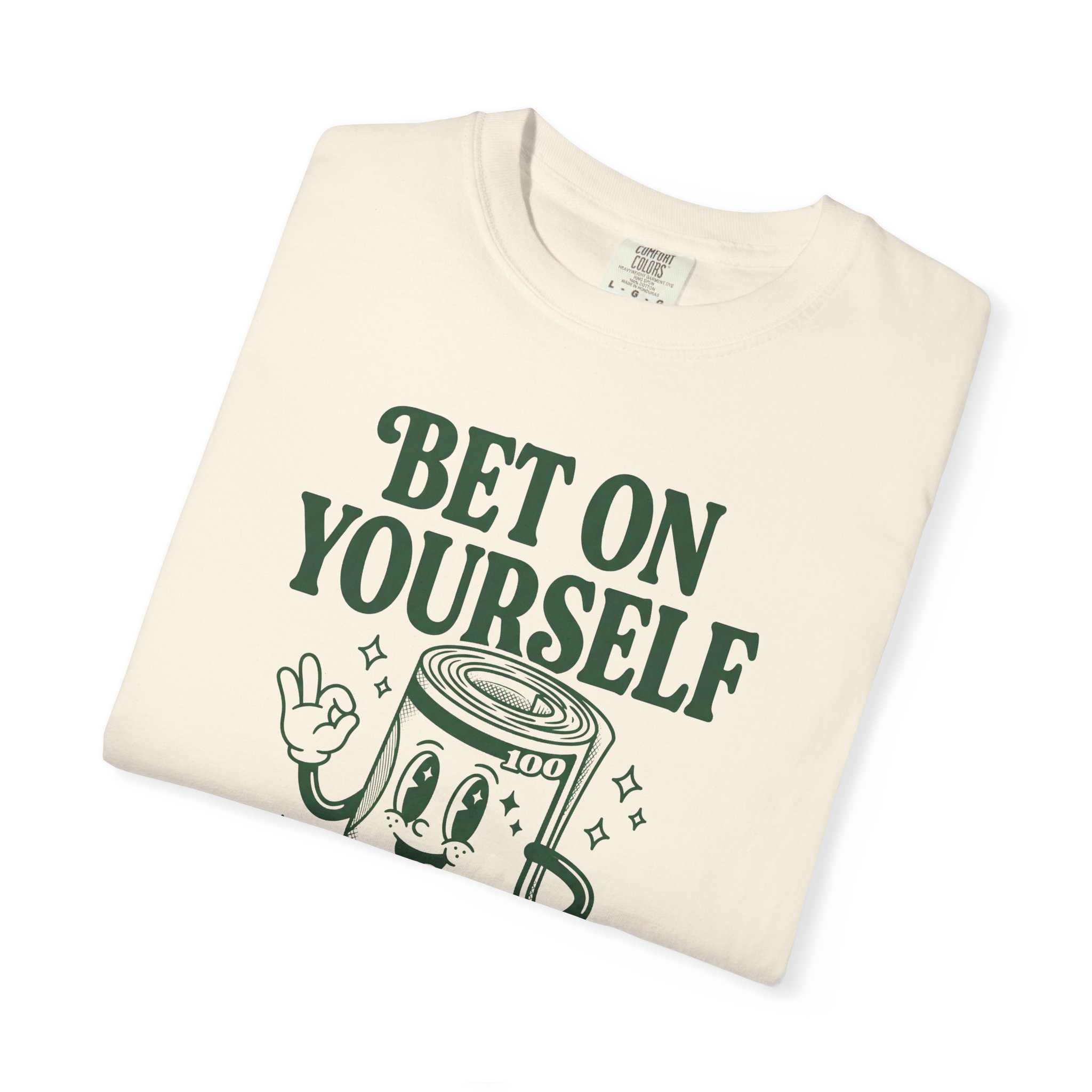 Bet On Yourself Tee — Motivational Vintage Jackpot Graphic T-Shirt - Image 3
