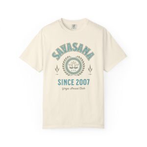 Savasana Since 2007 Yoga T‑Shirt — Relaxed Meditation Tee