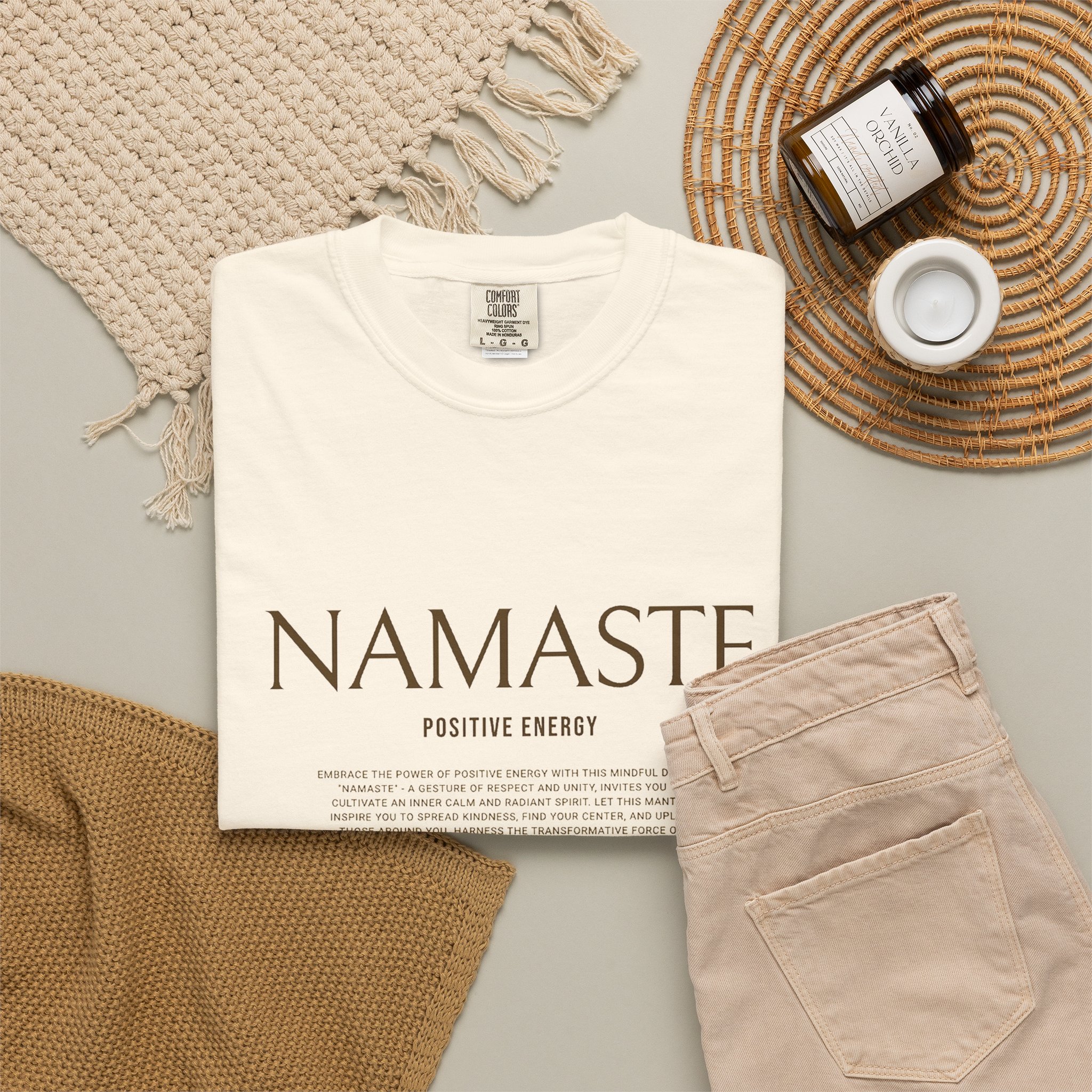 Namaste Tee — Minimal Yoga & Mindfulness T‑Shirt - Image 4