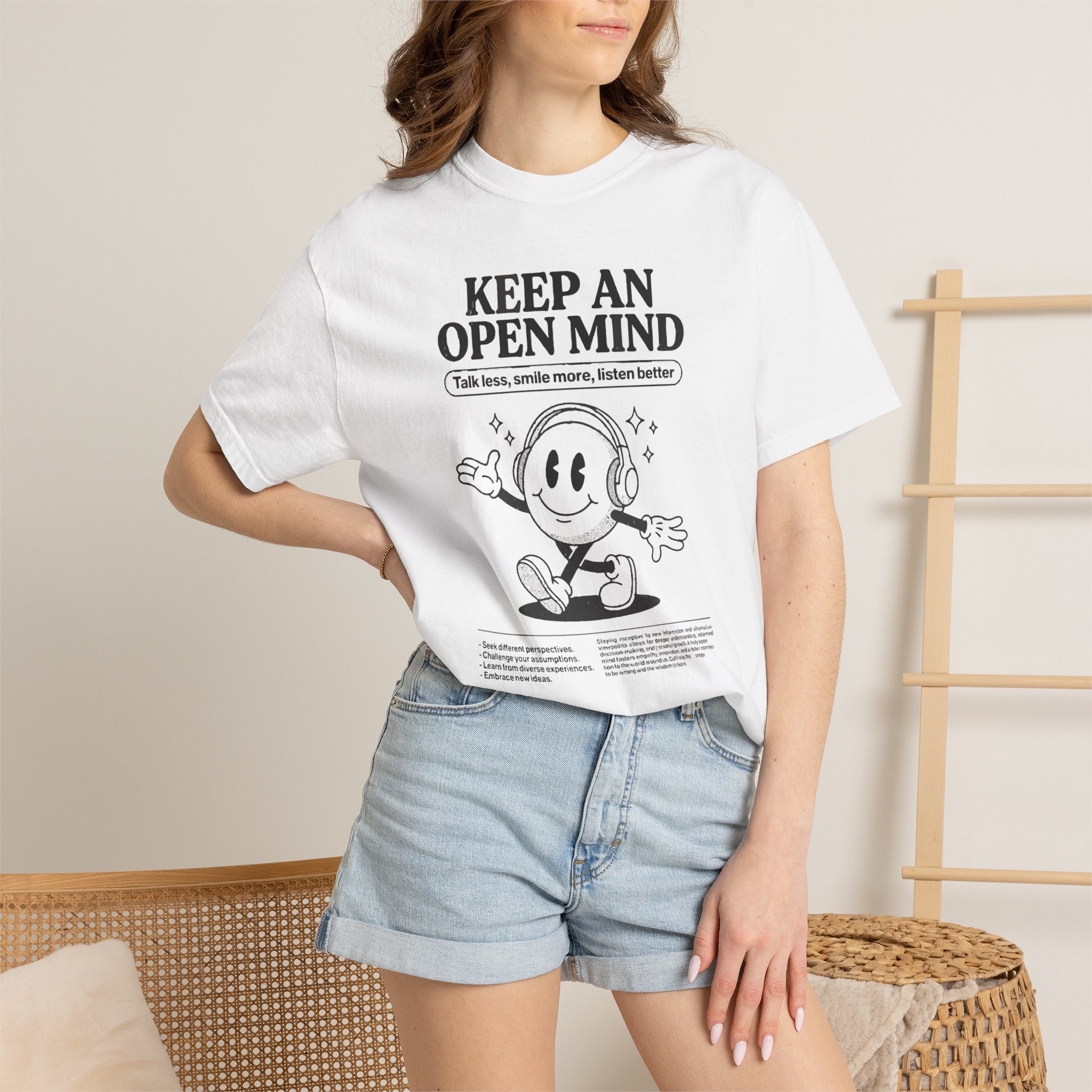 Keep An Open Mind Tee — Positive Mindset Graphic T-Shirt - Image 4