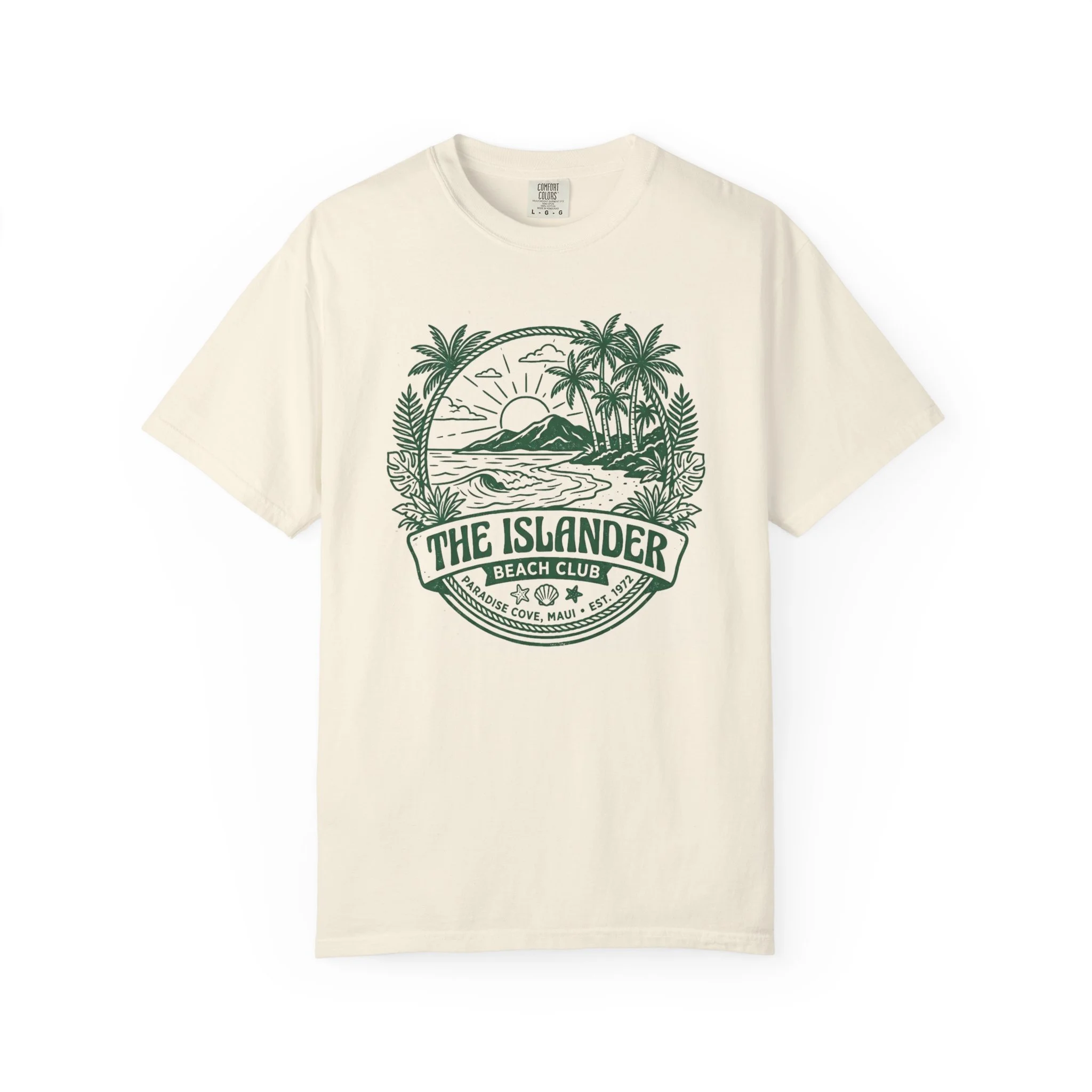 The Islander Beach Club T-Shirt — Vintage Palm Tree Surf Tee