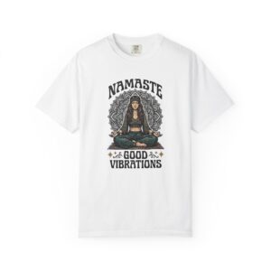 Yoga T-Shirt — "Namaste" Good Vibrations Meditation Graphic Tee