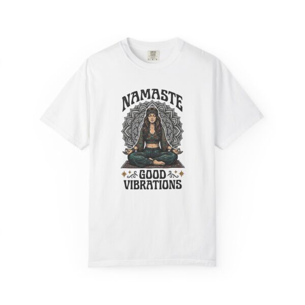 Yoga T-Shirt — "Namaste" Good Vibrations Meditation Graphic Tee