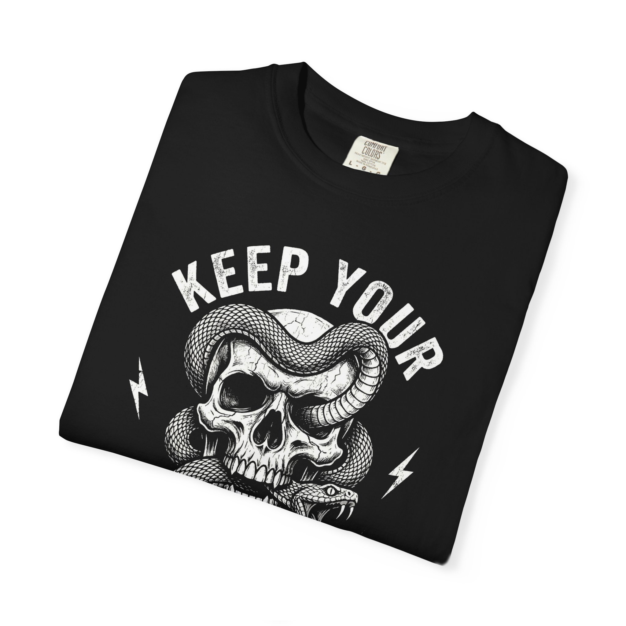 Keep Your Enemies Closer Skull T‑Shirt - Image 3