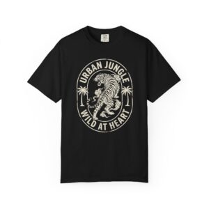 Tiger Graphic Tee — "Urban Jungle Wild at Heart"