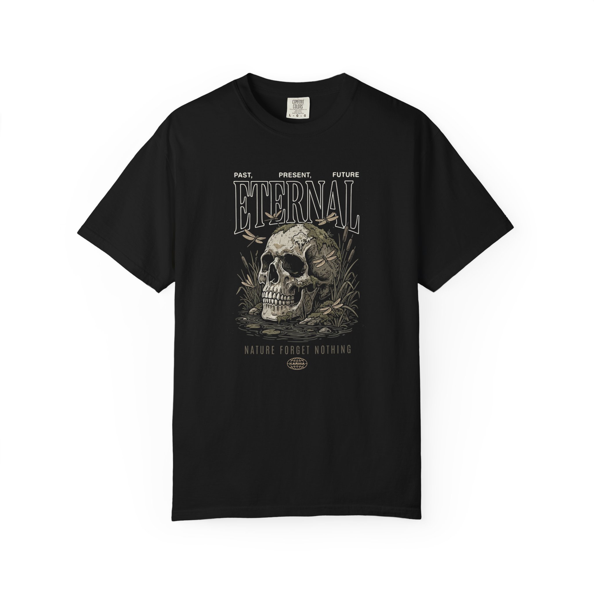 Eternal Skull Tee — "Eternal" Vintage Skull Graphic T-Shirt