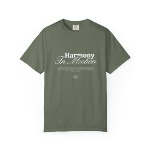Harmony In Motion T‑Shirt — Retro Script Graphic Tee