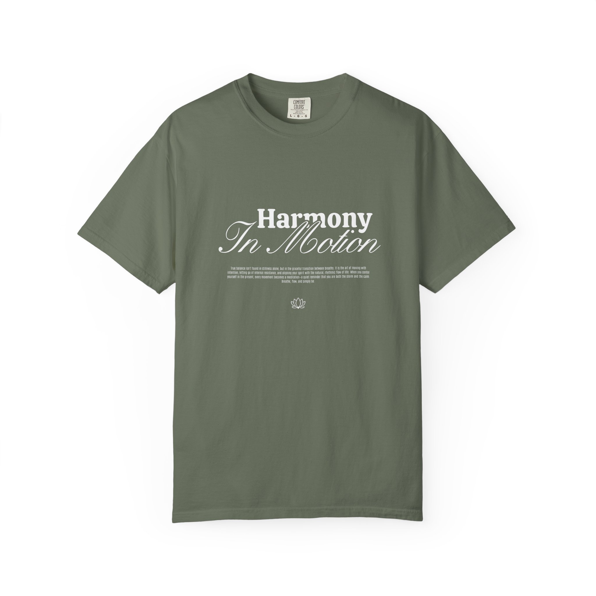 Harmony In Motion T‑Shirt — Retro Script Graphic Tee