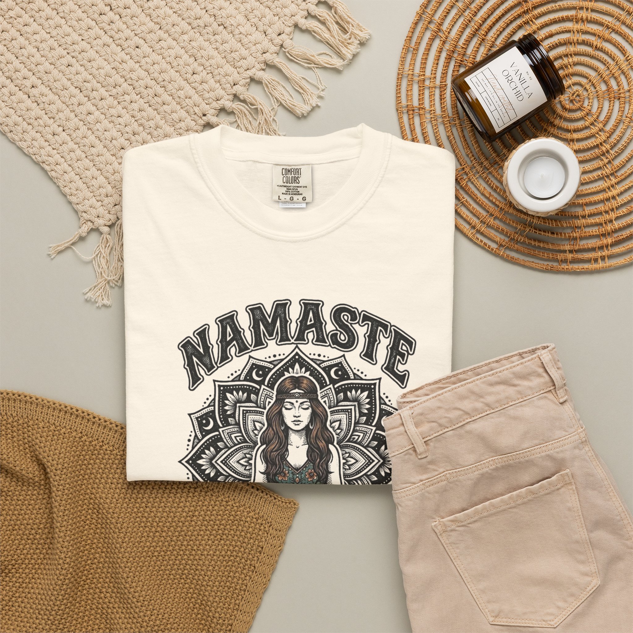 Namaste Inner Peace Tee — Yoga Meditation Spiritual Graphic T-Shirt - Image 4