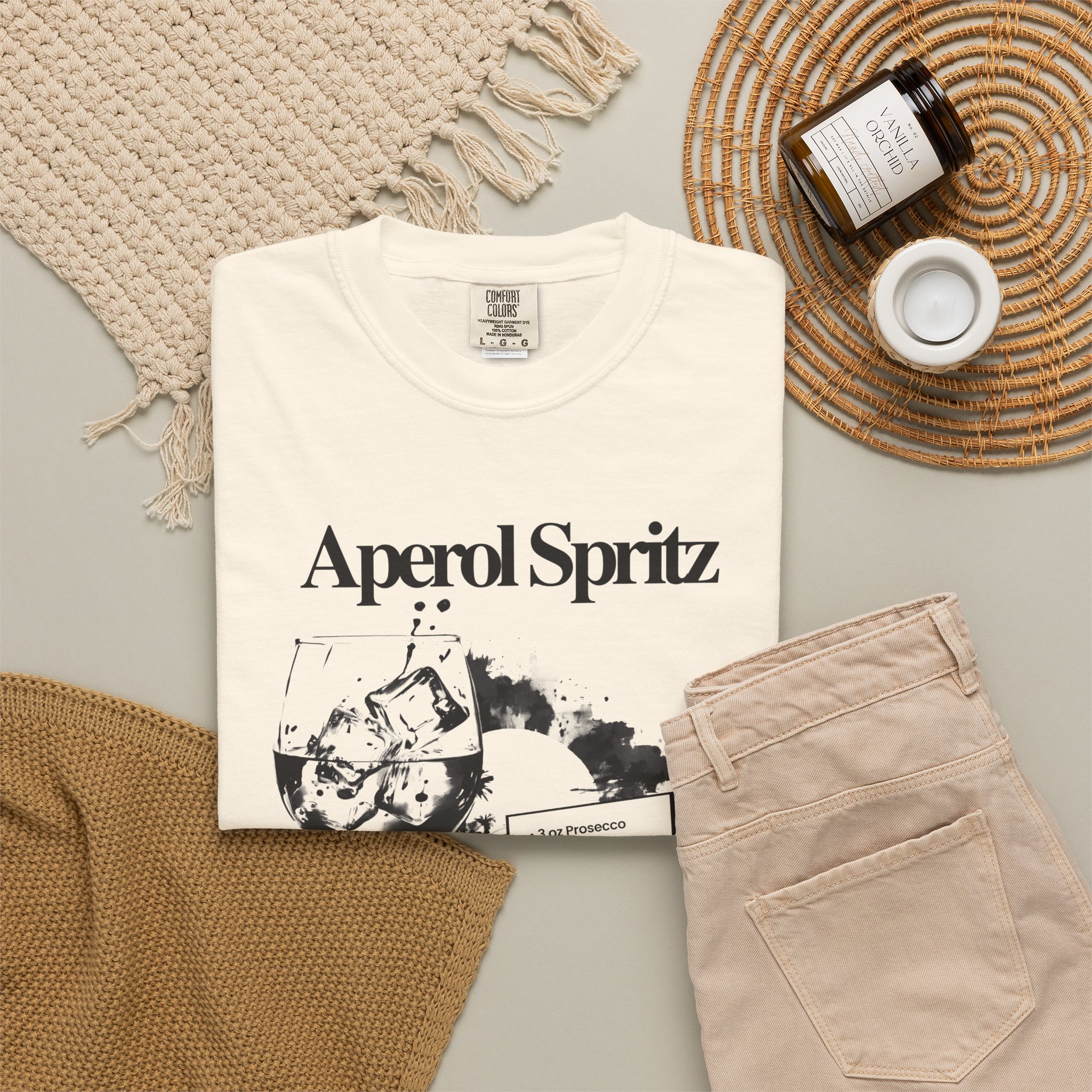 Aperol Spritz Tee — Vintage Cocktail Graphic Shirt - Image 4