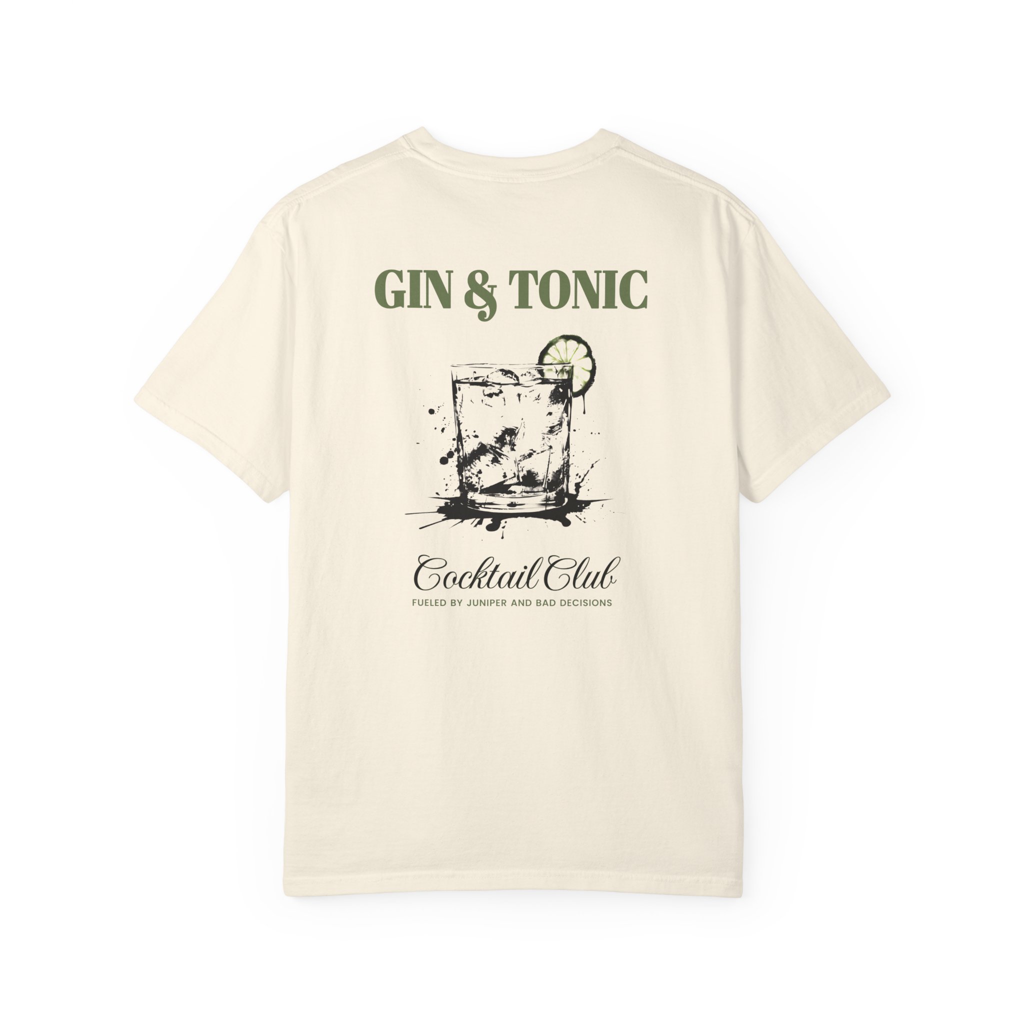 Gin & Tonic Tee — 'G&T' Cocktail Club Graphic T-Shirt - Image 2