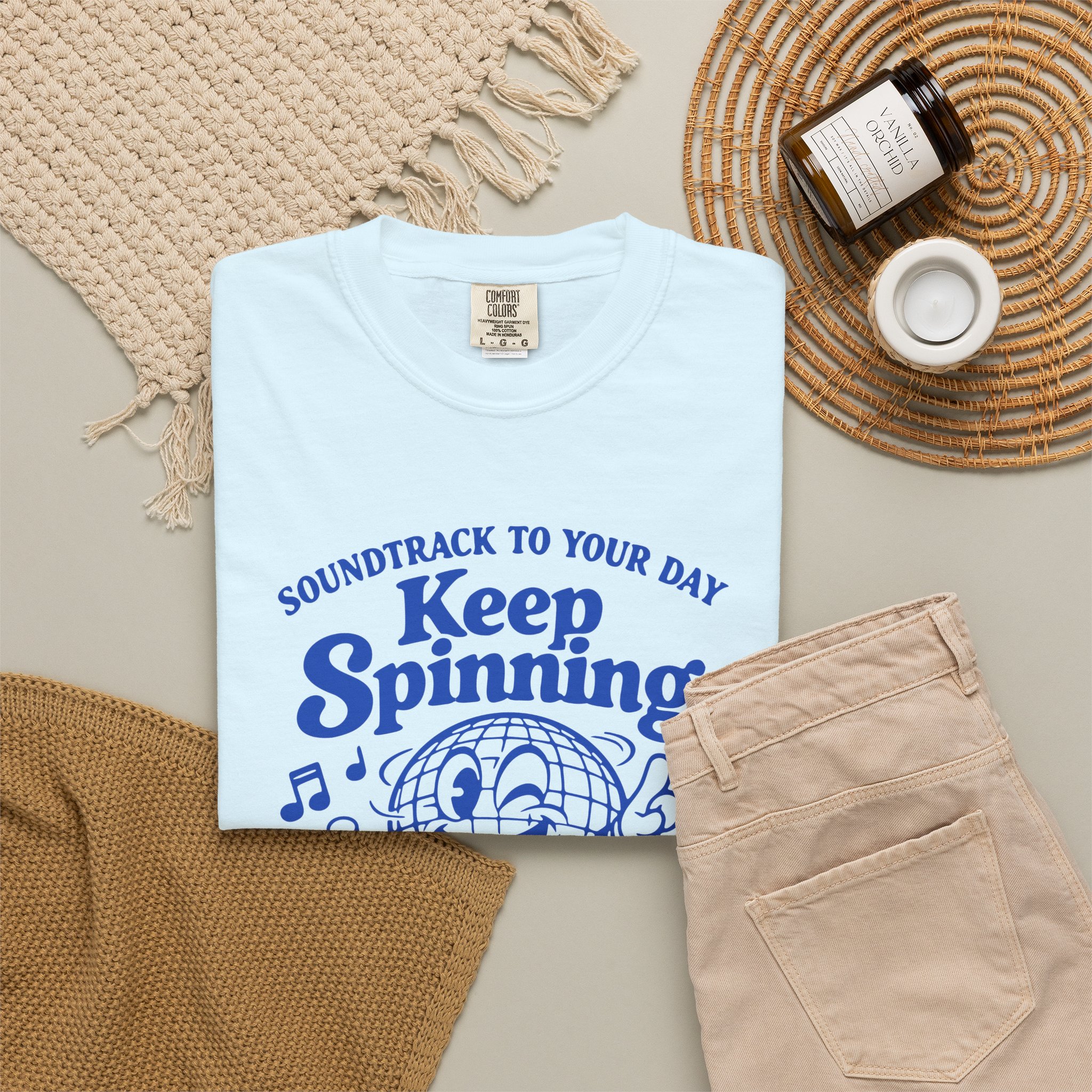 Keep Spinning T-Shirt — Retro Disco Record Graphic Tee - Image 4