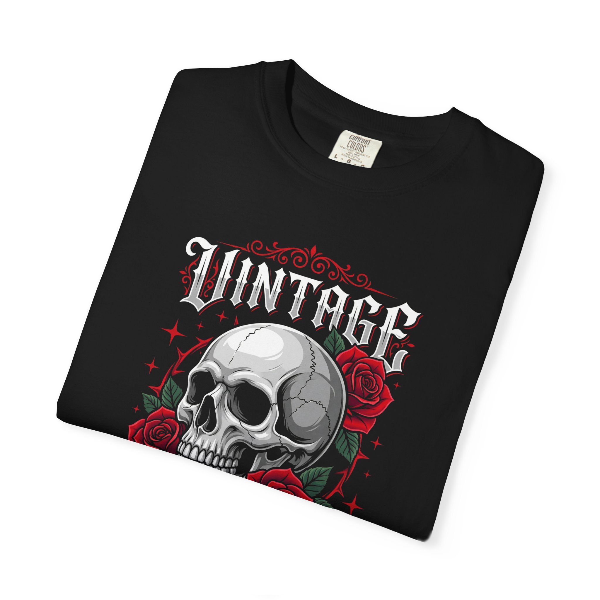 Skull & Roses Vintage Virtue T-Shirt - Image 3