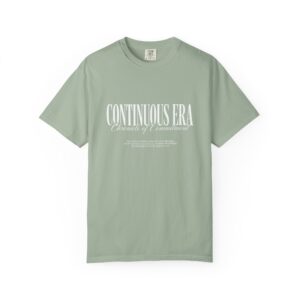 Continuous Era Graphic Tee — Vintage Serif Chest Logo