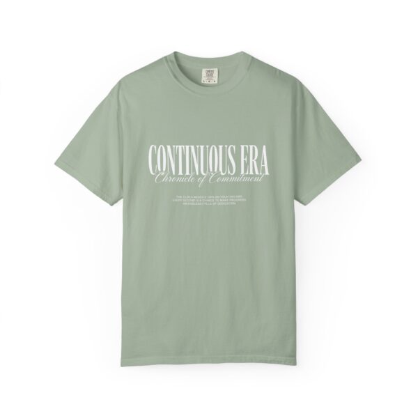 Continuous Era Graphic Tee — Vintage Serif Chest Logo