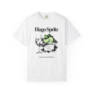Hugo Spritz Cocktail T-Shirt — Lime & Bubbles Graphic Tee