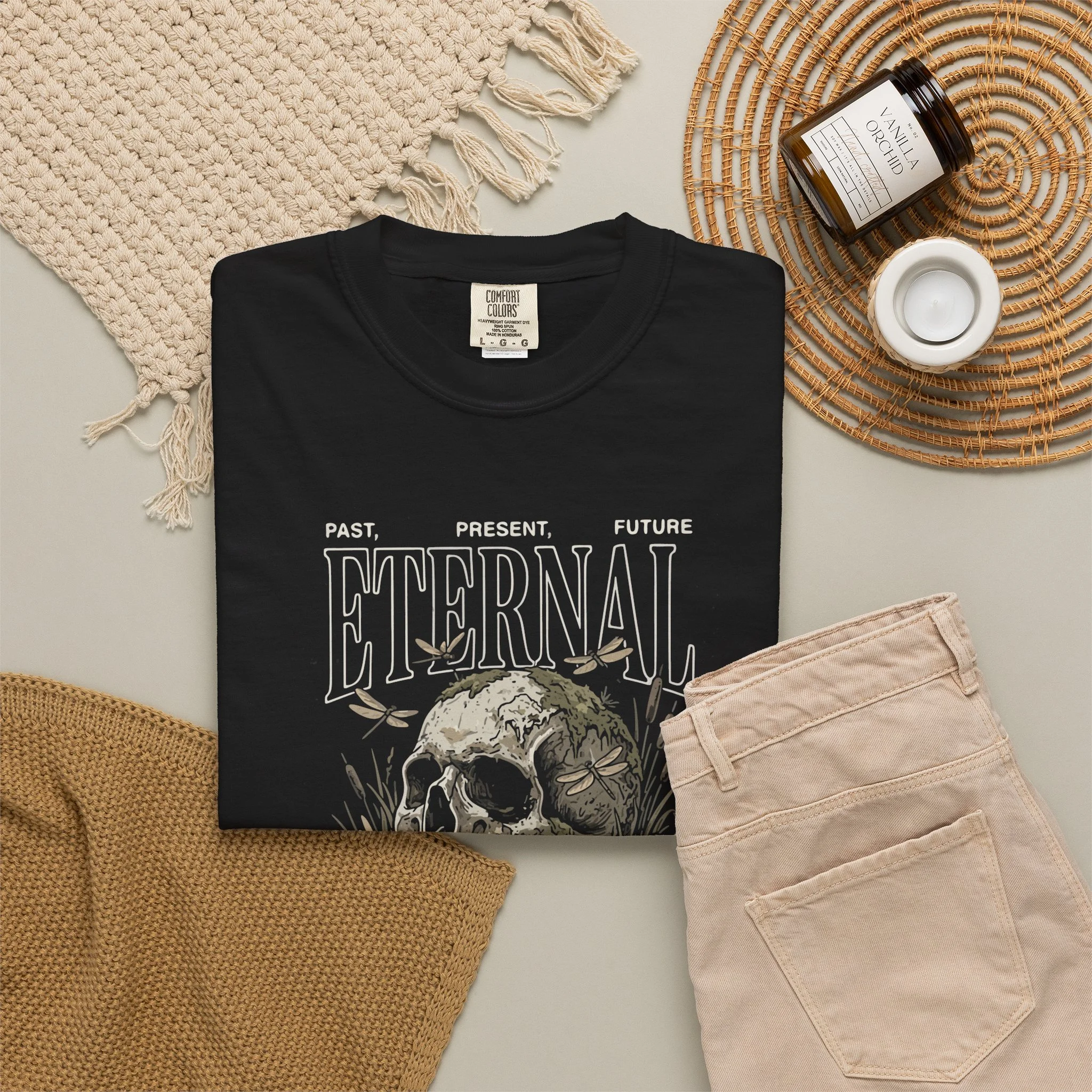 Eternal Skull Tee — "Eternal" Vintage Skull Graphic T-Shirt - Image 4
