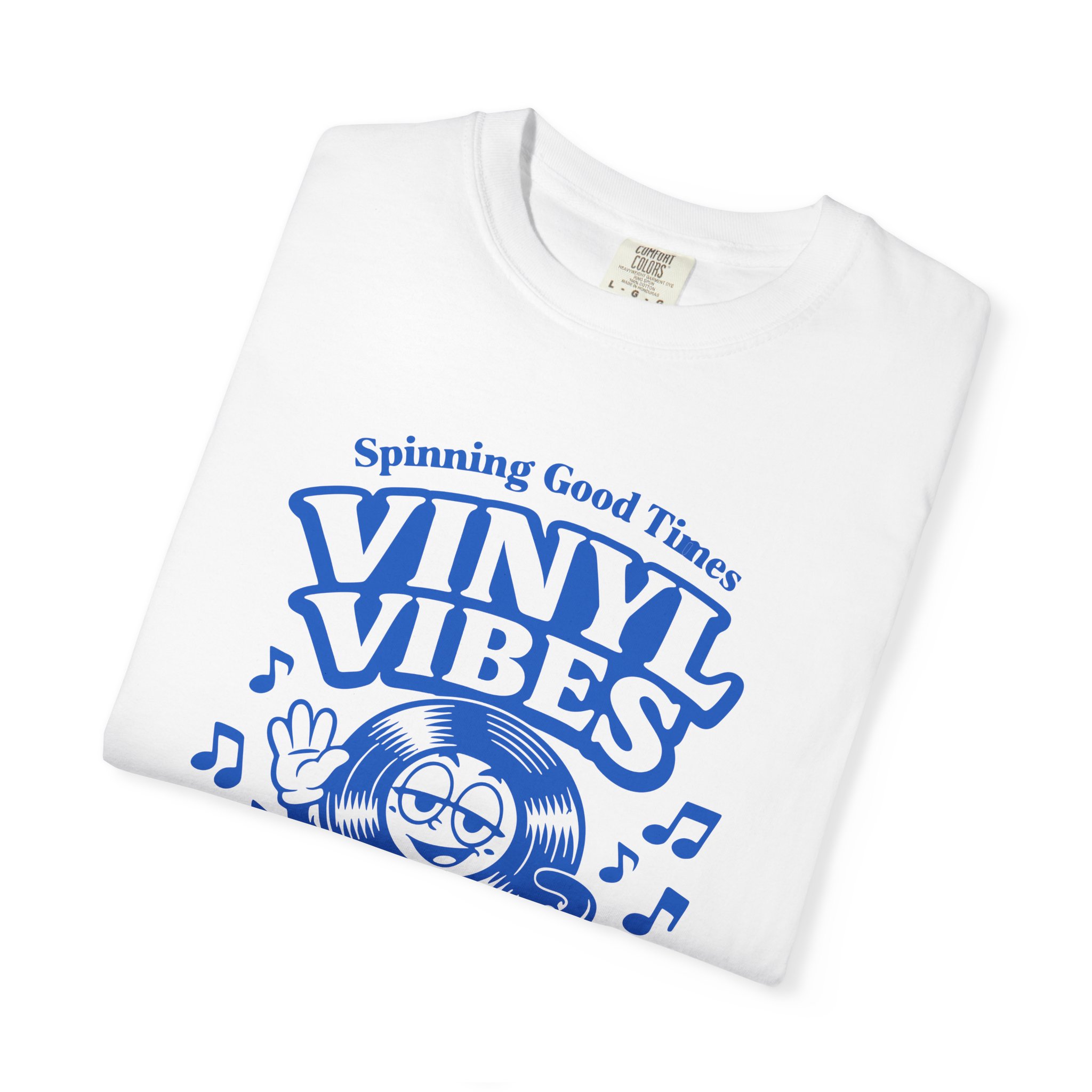 Vinyl Vibes T-Shirt — Retro Record Cartoon Tee ("Spinning Good Times") - Image 3