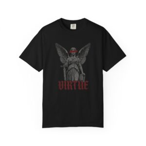 Virtue Angel Statue Tee – Gothic Angel Graphic T-Shirt