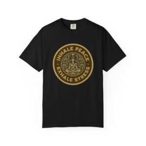 Inhale Peace Exhale Stress T-Shirt — Yoga Meditation Graphic Tee