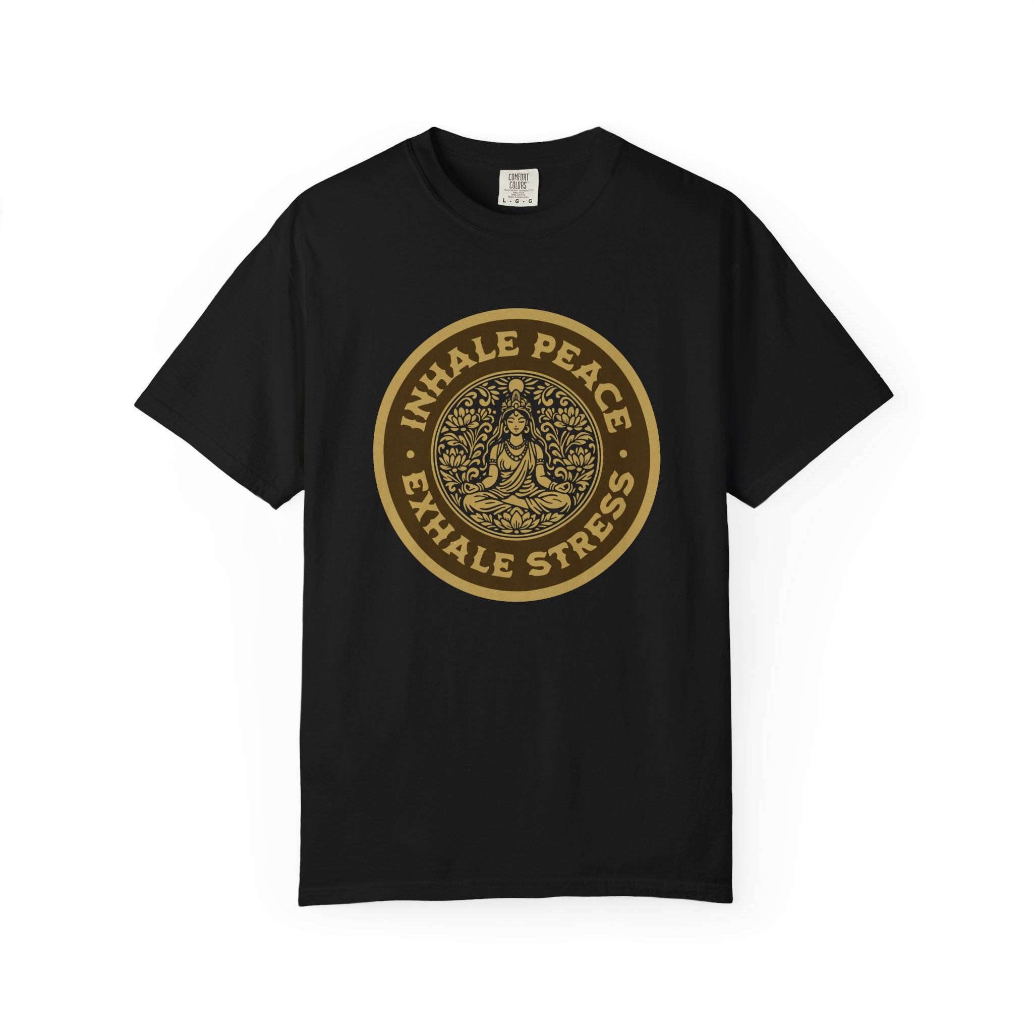 Inhale Peace Exhale Stress T-Shirt — Yoga Meditation Graphic Tee