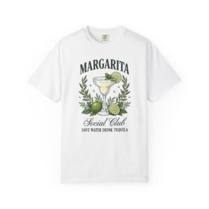 Margarita Social Club T-Shirt — "Save Water, Drink Tequila" Cocktail Tee