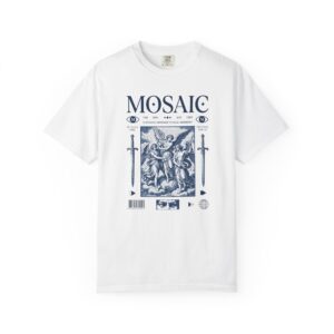 Mosaic Angel Graphic Tee — Vintage Renaissance Art T-Shirt